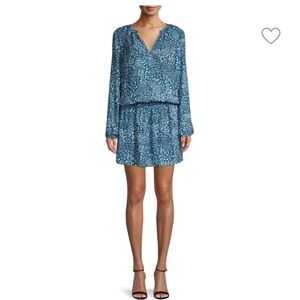 Ramy Brook Landa Printed Blue Mini Dress